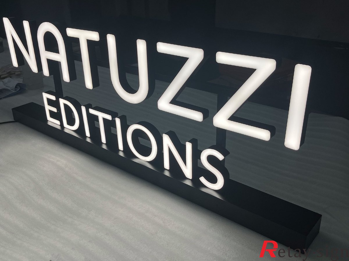 LeiTin20's tweet image. Standing installation-face glowing black return letter
#FrontLitLetters
#ChannelLetter
#RetaySign