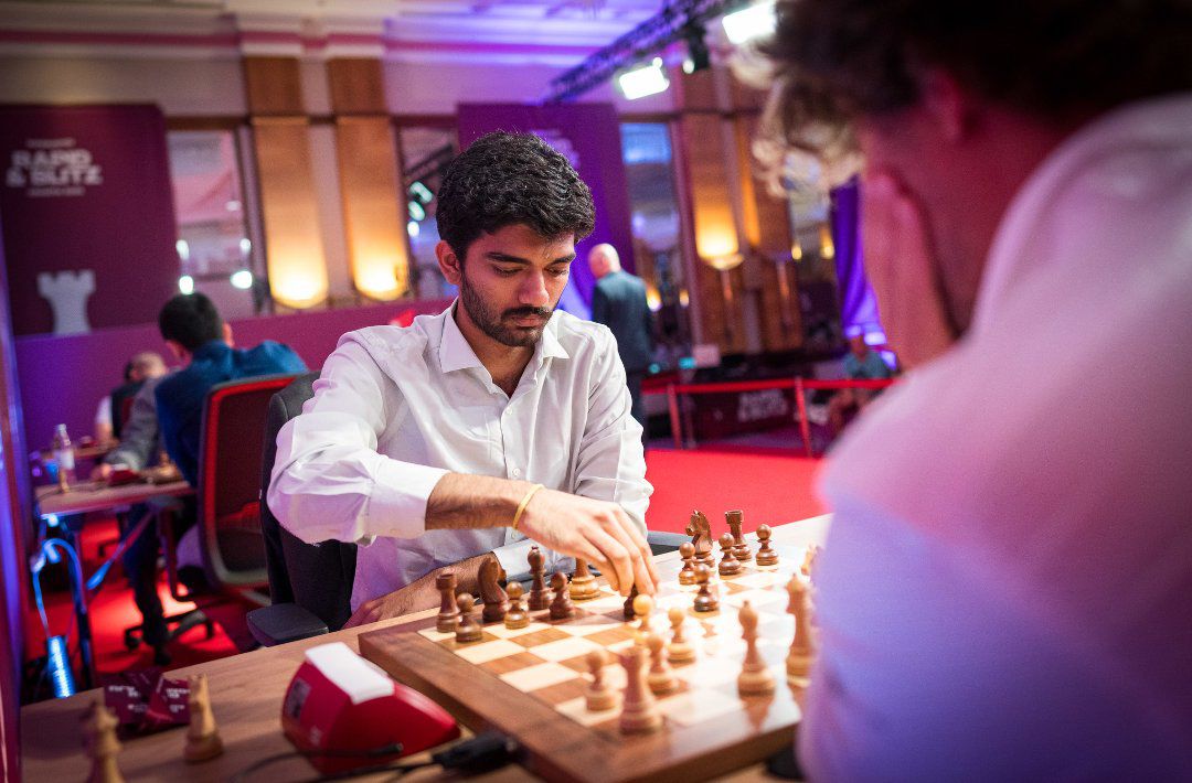 Congratulations to the reigning World Champion <a href="/DGukesh/">Gukesh D</a> on a sensational victory over Magnus Carlsen in Round 6 of the Grand Chess Tour! With five consecutive wins and a commanding lead, you're making India proud.
Wishing you continued success on this remarkable journey!

#Gukesh