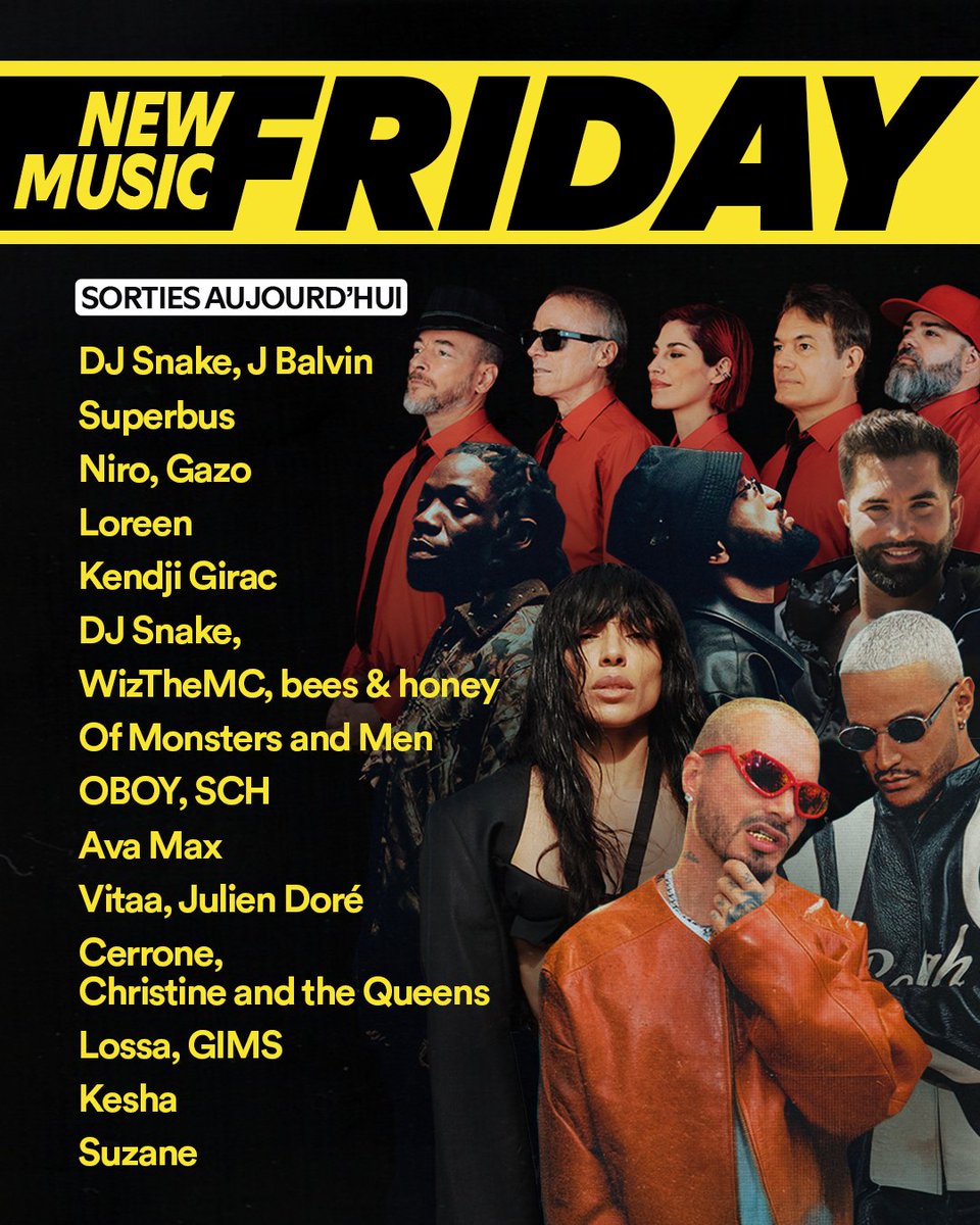 Vous écoutez qui en premier cette semaine ? ➡️bit.ly/4nyXwHW

#NewMusicFridayFrance