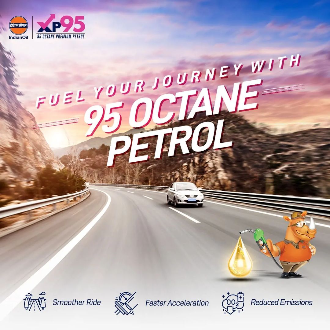 IndianOilcl's tweet image. Elevate your journey with XP95! Experiencethe luxury of a smoother ride, fasteracceleration, and reduced emissions thanksto our premium 95 Octane fuel. Take chargeof your journey—choose #XP95 for ultimateperformance! #IndianOil