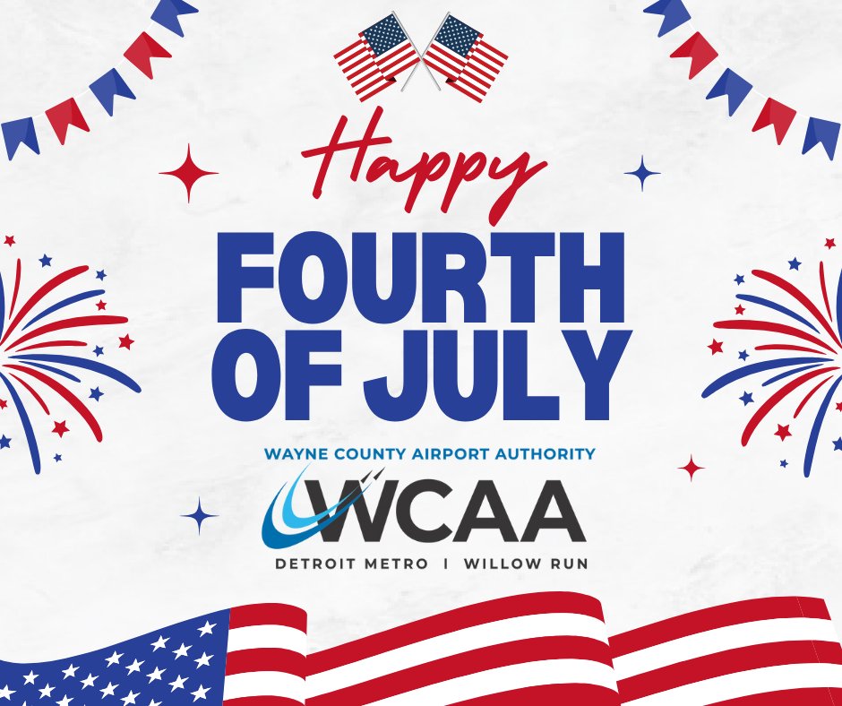 As we celebrate the Fourth of July, we honor the spirit of freedom, unity and the journey that brings us all together. Whether you're heading out to visit loved ones or arriving home to the heart of Michigan, we’re proud to be part of your holiday travel.
#DTWnonstop