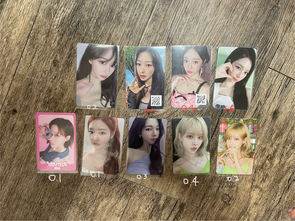 RssmqP's tweet photo. 에스파 포카 양도

0.5 이상 거래해요

aespa 카리나 윈터 지젤 닝닝 karina winter giselle ningning 포토카드 photocard poca sell 미쟝센 potd 일본 전시회 팝업 팬미팅 구매 헬로버블 https://t.co/5tckWDnTsM