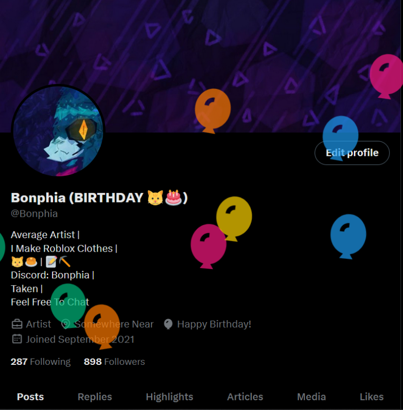 Bonphia's tweet photo. ITS MY BIRTHDAY!! https://t.co/2tYRDWEno5