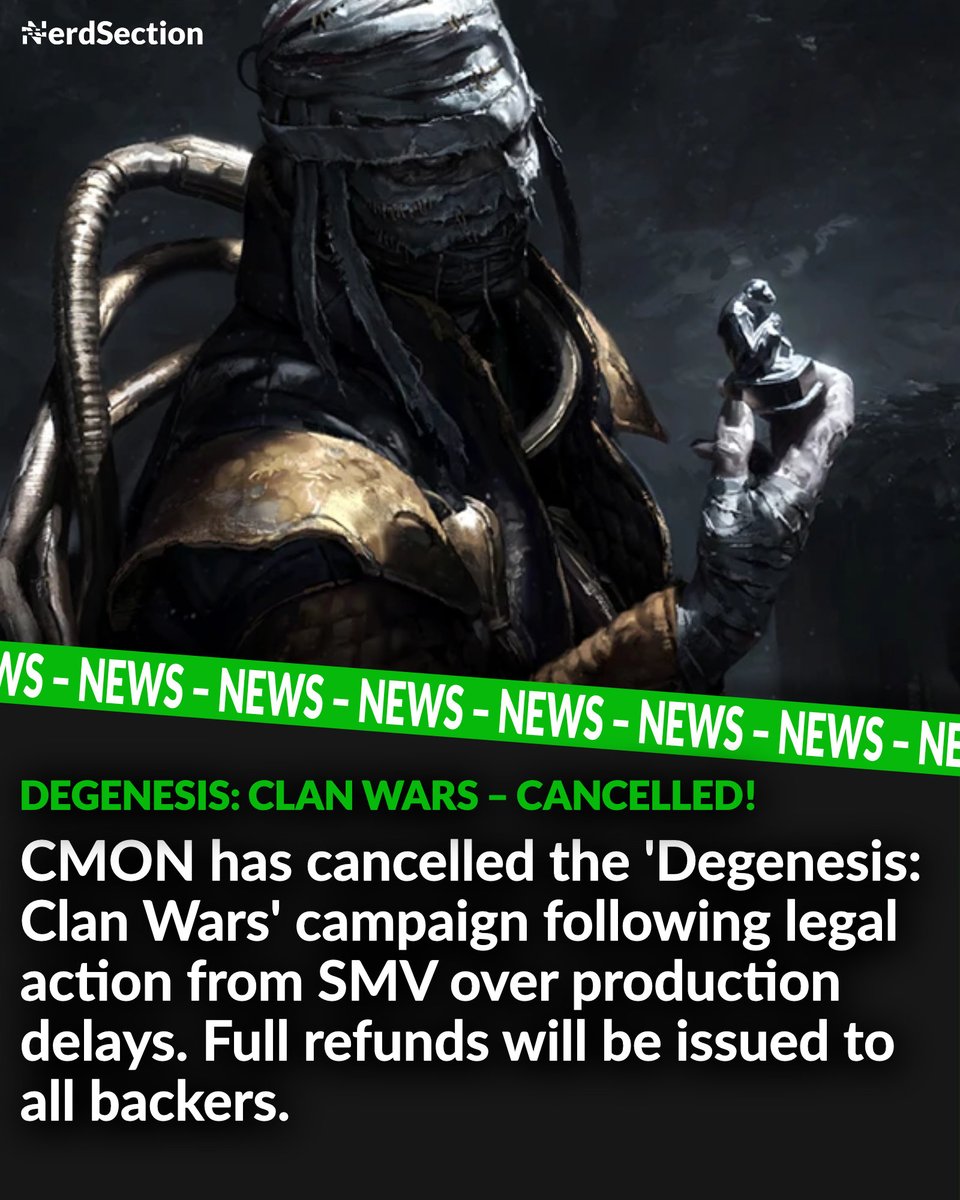 Degenesis: Clan Wars Campaign Cancelled Amid Legal Clash – Full Refunds Issued

Following mounting delays, <a href="/CMONGames/">CMON</a> has officially cancelled the Degenesis: Clan Wars crowdfunding campaign. The move comes after German studio SMV filed legal claims against CMON for alleged