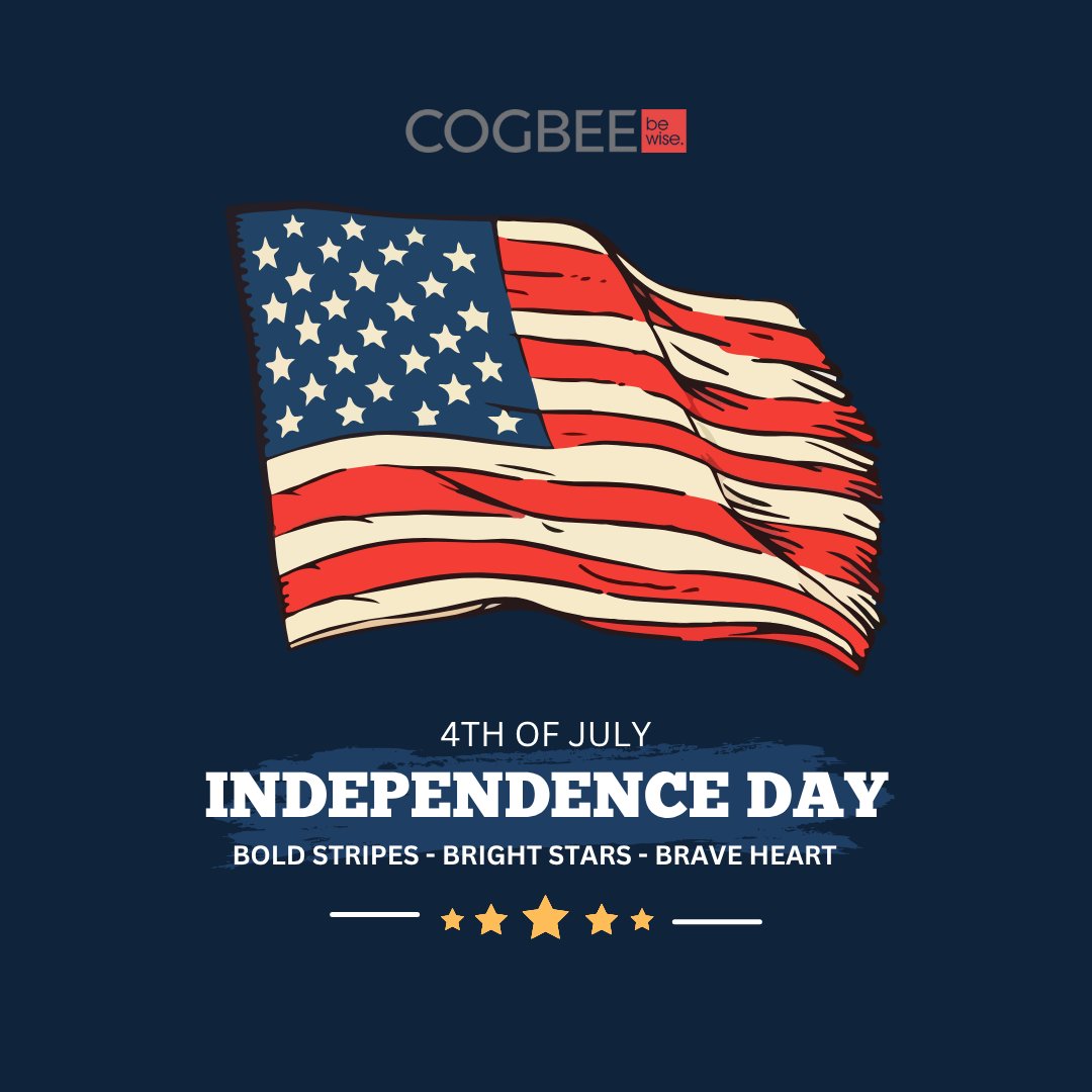 Cogbeellc's tweet image. On this Independence Day, we celebrate the spirit of innovation, freedom and opportunity.
@Cogbeellc, We help talent teams hire smarter with AI-powered screening and interview tools.
Learn More: cogbee.io #IndependenceDay #SmartHiring #AIRecruiting