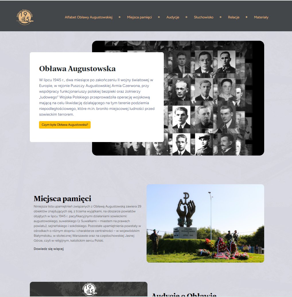 Instytut Pamięci Narodowej Oddział w Białymstoku (@ipn_bialystok) on Twitter photo 📢 oblawaaugustowska.pl już jest nowy serwis edukacyjny <a href="/ipngovpl/">Instytut Pamięci Narodowej</a> poświęcony największej zbrodni sowieckiej na przedstawicielach Narodu Polskiego po zakończeniu II wojny światowej.
Zapraszamy 20 LIPCA do GIB na główne obchody w 80. rocznicę tragicznych wydarzeń z lipca 1945 r. 📢 oblawaaugustowska.pl już jest nowy serwis edukacyjny <a href="/ipngovpl/">Instytut Pamięci Narodowej</a> poświęcony największej zbrodni sowieckiej na przedstawicielach Narodu Polskiego po zakończeniu II wojny światowej.
Zapraszamy 20 LIPCA do GIB na główne obchody w 80. rocznicę tragicznych wydarzeń z lipca 1945 r.