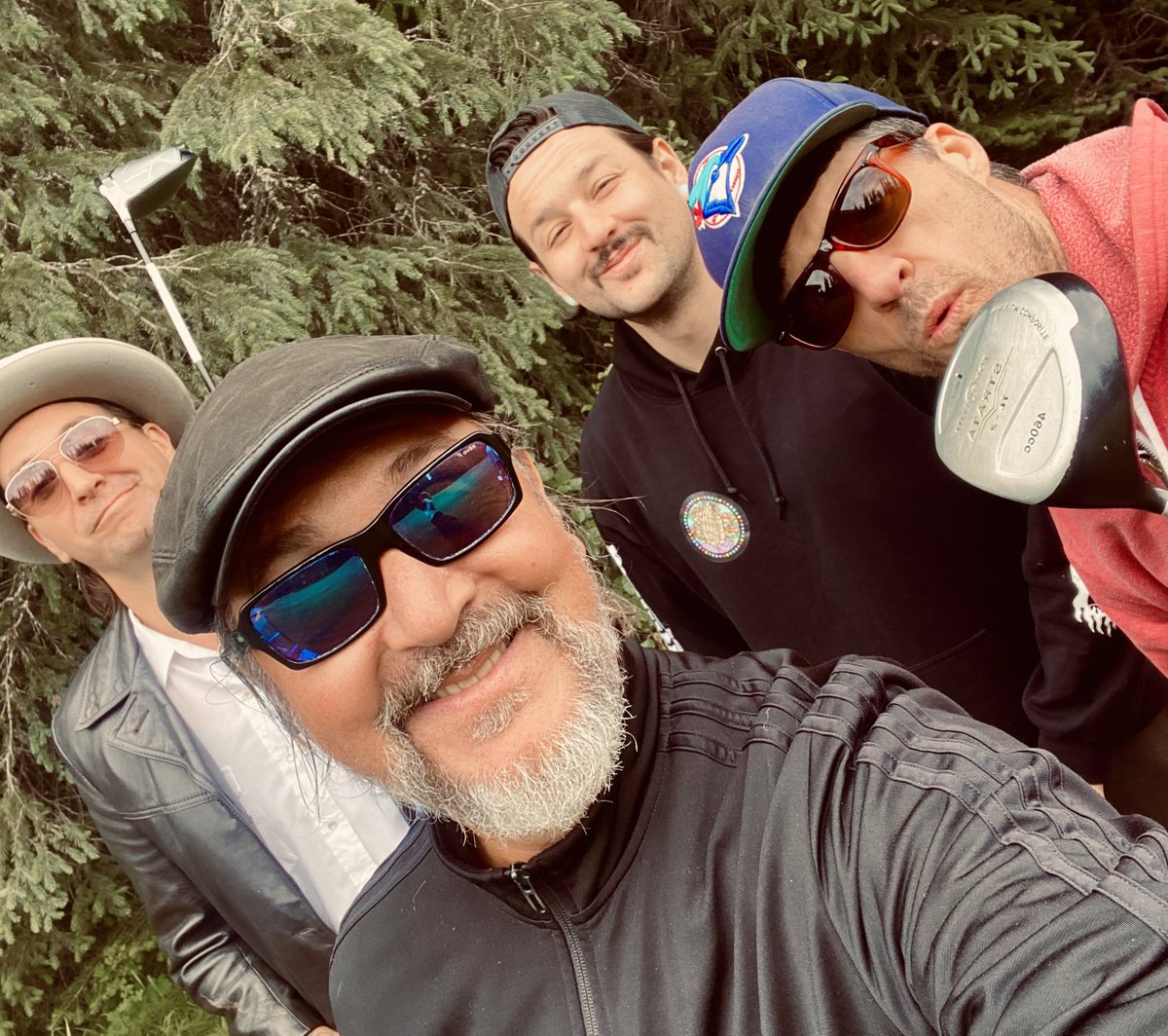 Getting ready for #rockininthepeaks . A good walk spoiled as the fella said..slowest golfers in the back 9 at #sunpeaksgolfcourse big thanks to #jasonfoui for the golf tips and encouragement. #bigsugarlive