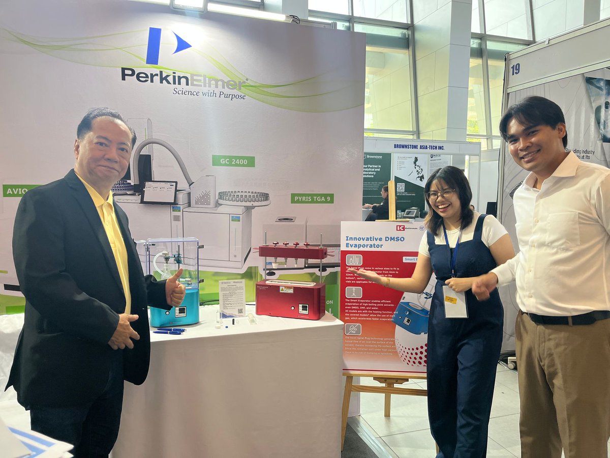 BioChromatoInc's tweet image. We appreciate the great effort of our distributor, @RAINPHILINC Inc., in presenting the Smart Evaporator at the 39th Philippine Chemistry Congress.
Thank you to everyone who stopped by.