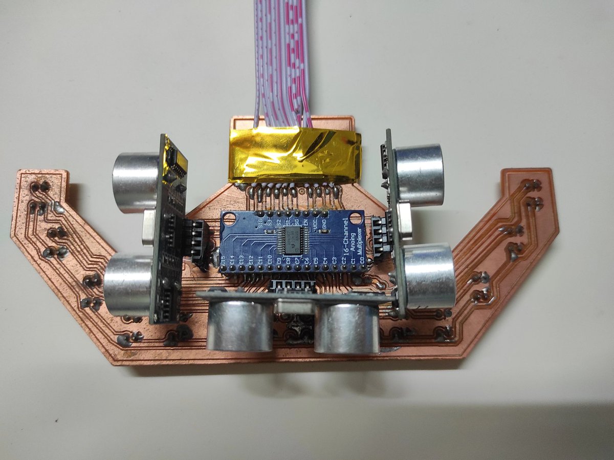 RaymingTech's tweet photo. IR reflective sensor, 16 channel mux, 3 ultrasonic sonar all in a single layer PCB.
Designer: Shihabul Ehsan
#ir #sensor #ultrasionic #pcb #pcbdesign #pcbdesigner #pcblayout
#electronicengineer #electroniccengineering