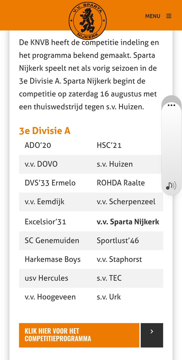 Een hoog Hoofdklasse C gehalte in de 3e divisie A