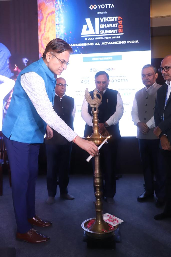 Speaking on "AI for Viksit Bharat 2047" at the AI for Viksit Bharat Summit in New Delhi on 3rd July 2025.

#AI #ViksitBharat #DoBM #MeitY #MHA #DigitalIndia