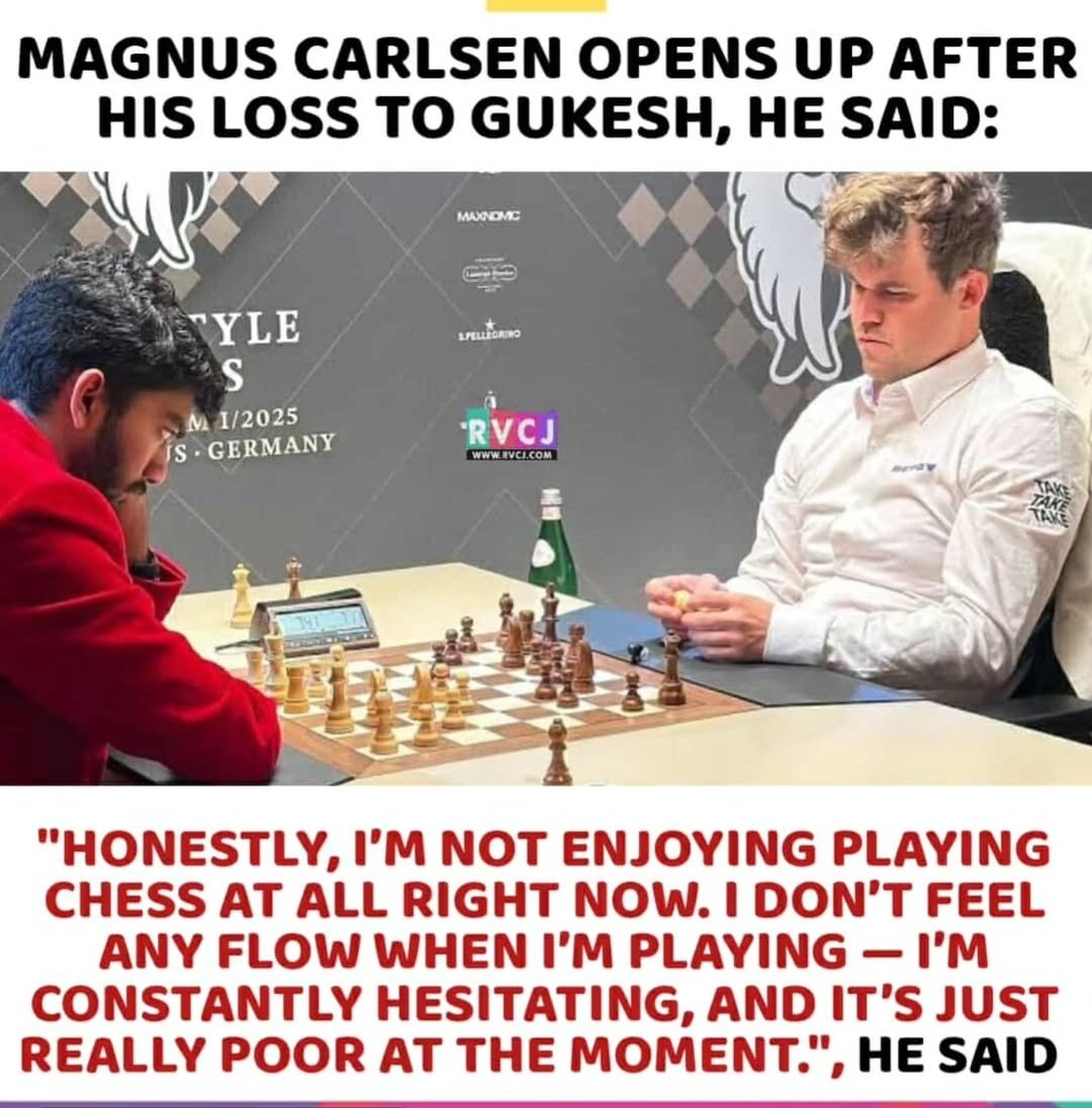 sathyashrii's tweet image. He can&apos;t digest his loss 🤣🤣 
#MagnusCarlsen