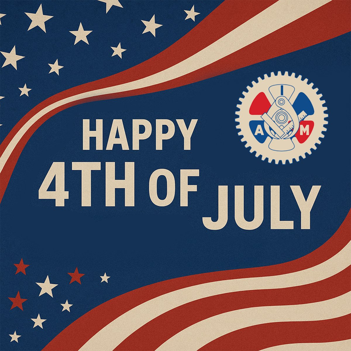 IAMDistrict141's tweet photo. Happy 4th of July from IAM District 141!
Today we honor the values of freedom, equality &amp; standing up for each other.
Let’s keep fighting for a future where all workers are treated with dignity, no matter where they come from.
#IAM141 #UnionStrong #GOIAM https://t.co/W7dZuCXmww