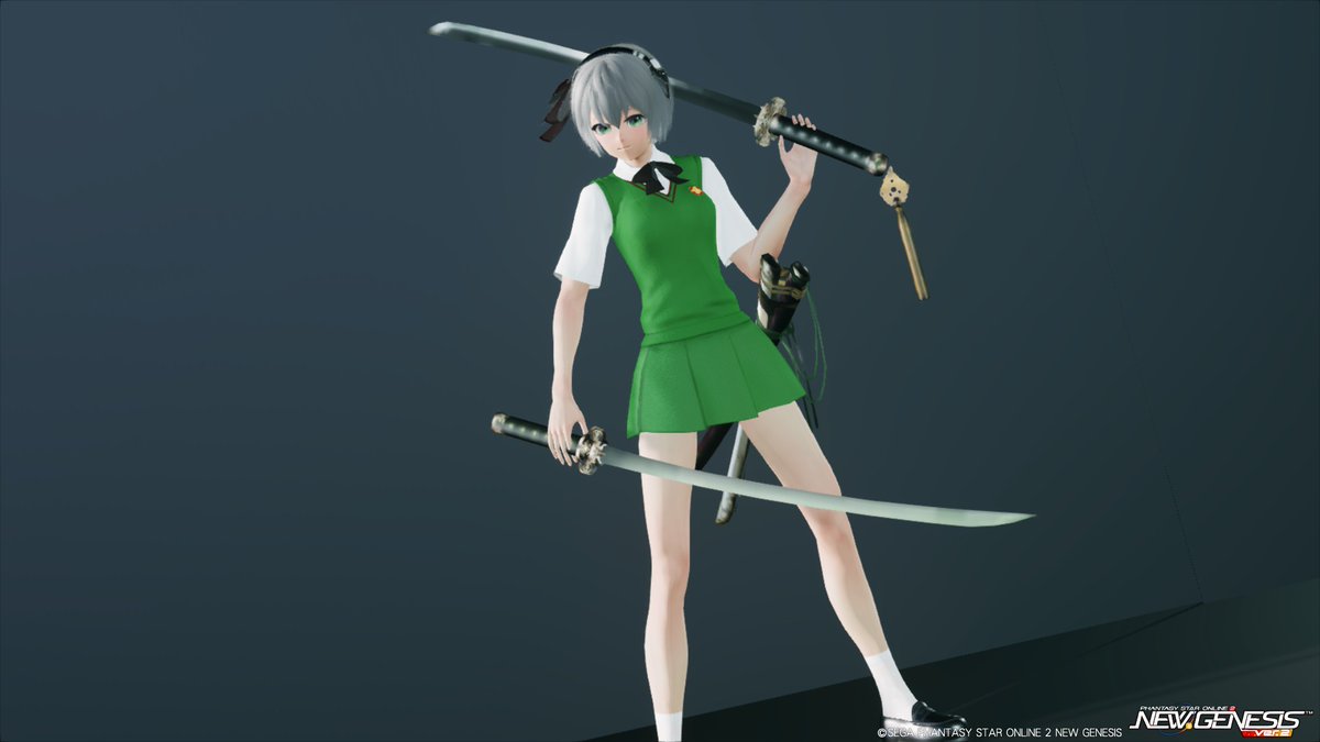 nanashi457's tweet photo. #pso2ngs #ngs #touhouproject #東方Project #再現

今回は東方キャラの『魂魄妖夢』を再現しました！
T2のキャラはメセタがすぐに無くなるから大変( ᐛ )

https://t.co/ZvJtjnOmli https://t.co/z65SqQ31Ea