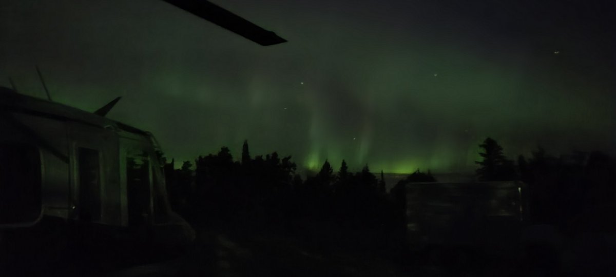 Very Canadian night. Fire Flies, Loons and Northern Lights. Red Lake,ON