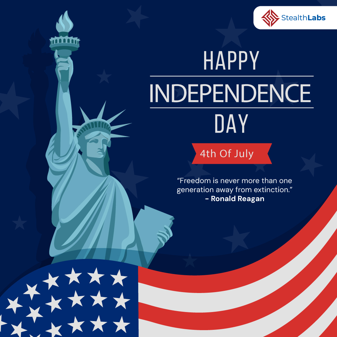 Happy Independence Day - @Stealthlabsinc!

#USIndependenceDay #IndependenceDay #HappyIndependenceDay #4thJuly #ITsecurityServices