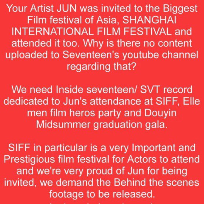 지오 ⁷⁺¹³ 🐦🔥🄴🄲🄷🄾 (@purrpledrop) on Twitter photo STOP ERASING OUR JUNHUI!!!
Drop tags for Jun 🚨
WHERE IS JUNHUI
#Stop_Erasing_Jun #TreatJunhuiLikeAMember
<a href="/pledis_17/">세븐틴(SEVENTEEN)</a> <a href="/pledisnews/">PLEDIS ENTERTAINMENT</a> <a href="/pledis17_STAFF/">SEVENTEEN STAFF</a> STOP ERASING OUR JUNHUI!!!
Drop tags for Jun 🚨
WHERE IS JUNHUI
#Stop_Erasing_Jun #TreatJunhuiLikeAMember
<a href="/pledis_17/">세븐틴(SEVENTEEN)</a> <a href="/pledisnews/">PLEDIS ENTERTAINMENT</a> <a href="/pledis17_STAFF/">SEVENTEEN STAFF</a>