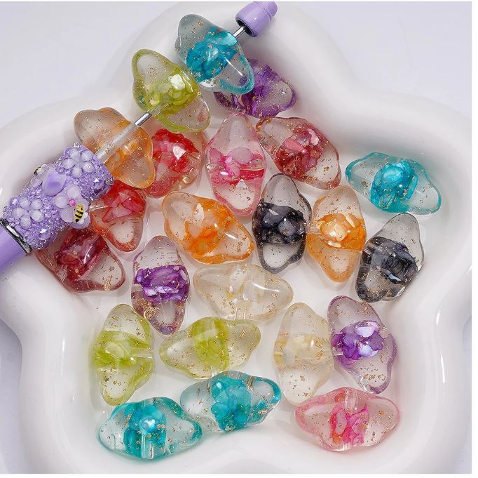 Beadablebliss's tweet photo. Add a touch of luxury and whimsy to your jewelry-making projects with our Multi-Color Shells Gold Foil Paper Inside Clear Cloud Acrylic Beads! 
#ShellBeads #GoldFoilBeads #ClearBeads #AcrylicBeads #MultiColorBeads #JewelryMakingSupplies 
For More Visit: https://t.co/D54JLzMnw3 https://t.co/AJqC0l2Ila