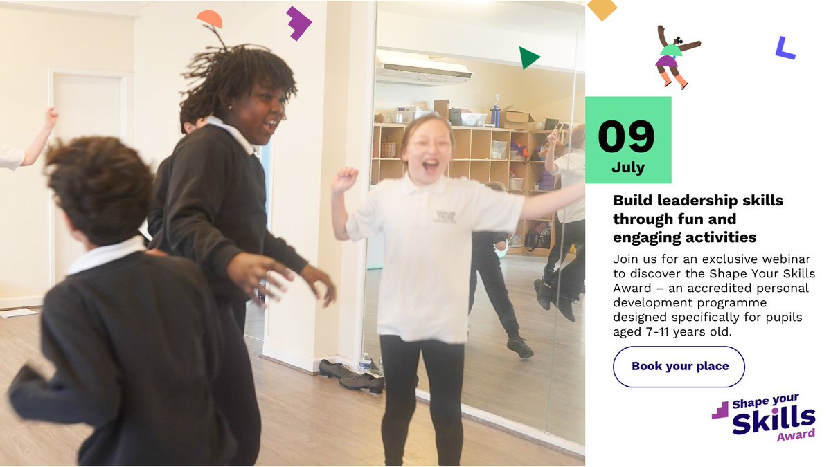 ⏳ Want to be one of the first schools to deliver a new skills-based award for pupils aged 7–11?

🗓️ Join our free webinar on 9 July
🎁 Includes recording + free resources

📲 bit.ly/3TFUILa

 #EducationWebinar #PrimaryEducation #ShapeYourSkills #LeadershipSkills