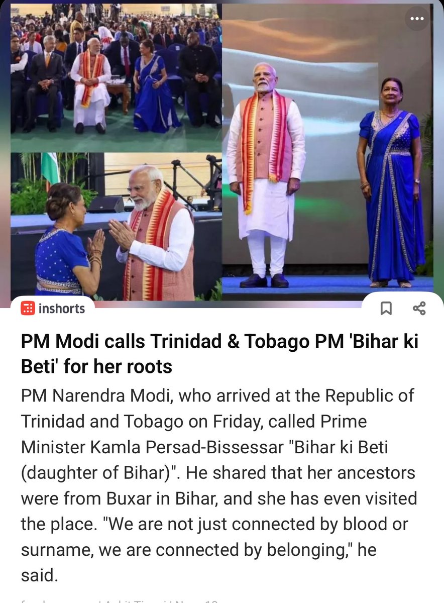 This PM is incorrigible! 
He uses unimaginable public money to visit 80 countries (without getting even 1 to support India in recent war on Pak terror) 
and then converts them to Bihar Election Campaign! 
He did the same by visiting a temple in Bangladesh to attract WB votes!