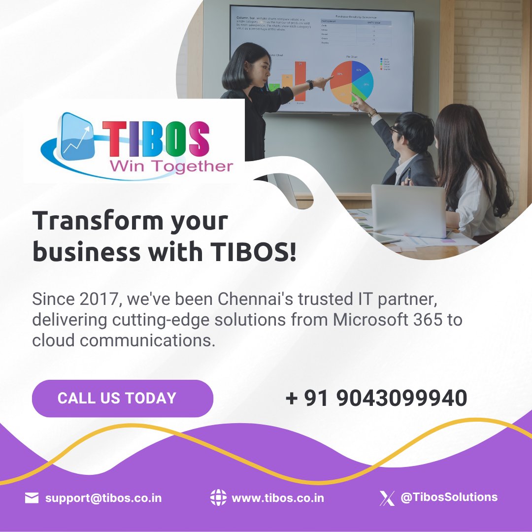 TibosSolutions's tweet image. Upgrade your Tech Infrastructure with TIBOS!

Call us - +91 9043099940
Email - support@tibos.co.in
