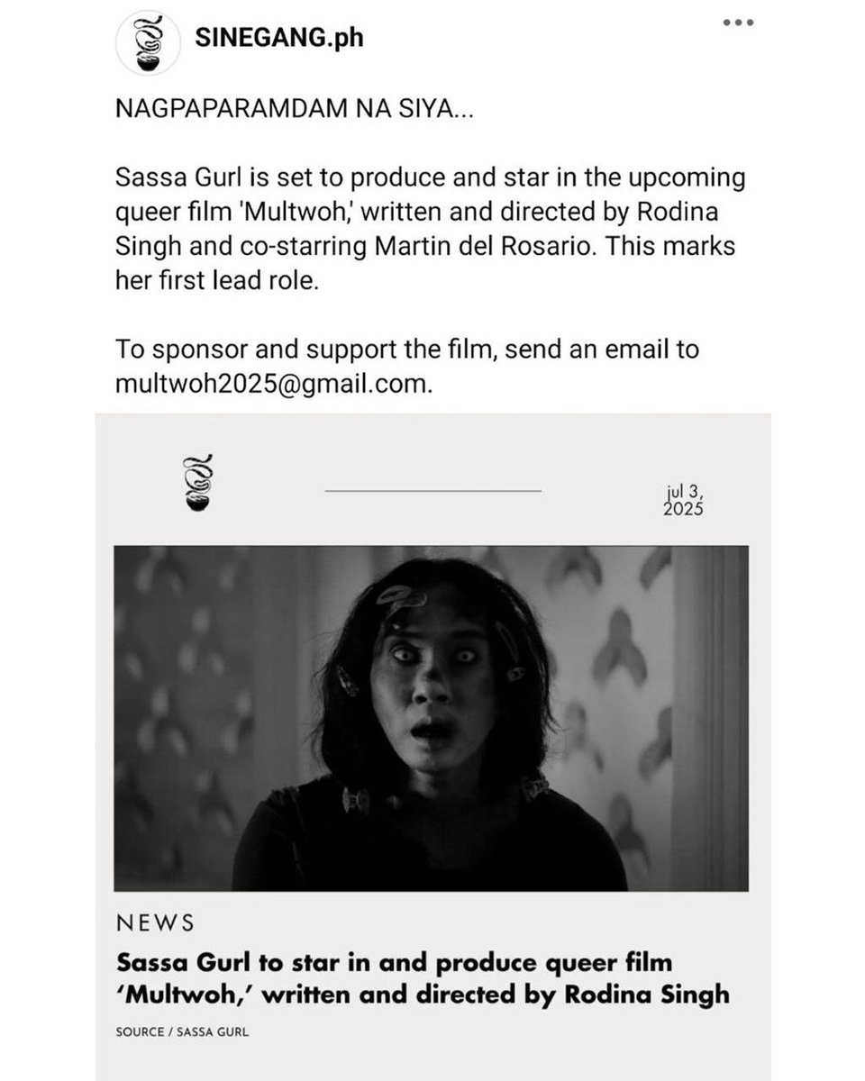 multwohmovie's tweet photo. At nag-umpisa na nga tayong magkalat ng kaba! Umabot na sa news channels ang baklitang balita!
Nangangailangan po kami ng abuloy. Email us at multwoh2025@gmail.com to help us finish this ghost story. 👻
#Multwoh #MultwohMovie #RamdamAngKaba #PatayNaPataySayo https://t.co/QiEwCJgQvI