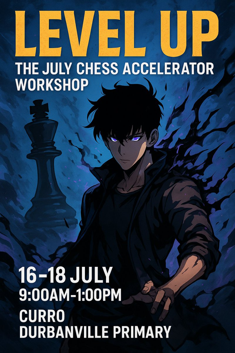 africanchess's tweet photo. 🎯 Ready to level up your chess skills? Join us at The July Chess Accelerator Workshop! ♟️ Three days of focused training and a CHESSA-rated tournament. Separate groups for all levels. Don’t miss out!
📝 https://t.co/4NXI8rJa69 #ChessWorkshop #LevelUpWithACL #AfricanChessLounge https://t.co/RswevMxzmB
