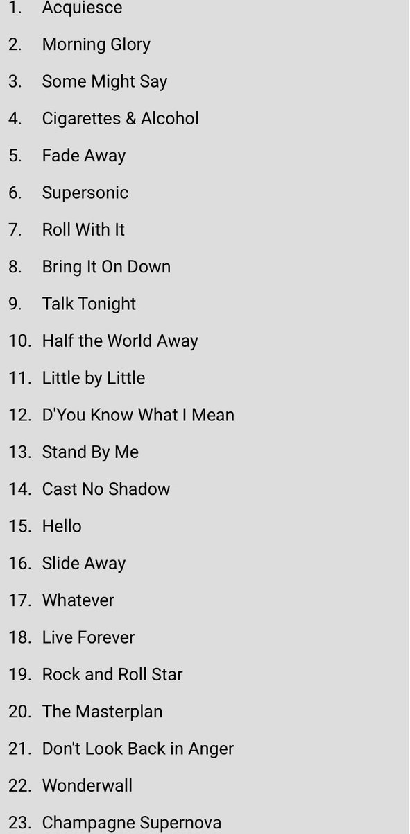 What a set-list. I’m not going until September but can’t wait now! 🤗