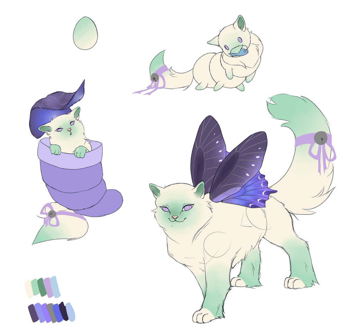 cyborgsheepie's tweet image. So I need to reopen like 2-3 more slots, sorry for the unexpected posting. I have one current one I need to start on but after that I will be able to work on other ones.
All pupalsona stages: $45
Final stage: $30
Examples below:
