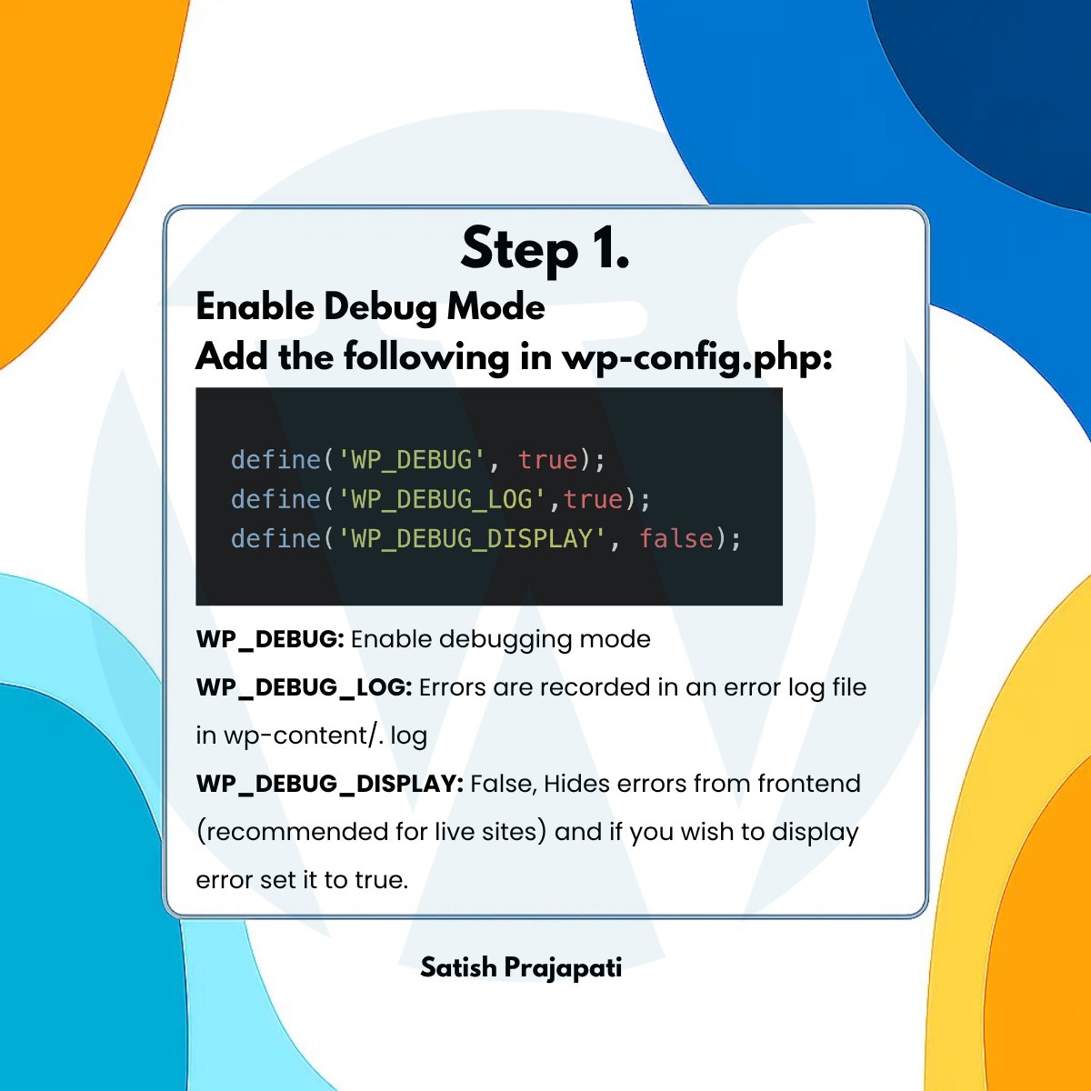 iam_satish_p's tweet image. How to Debug in WordPress Like a Pro
Debugging is an essential part of WordPress development — but doing it the right way can save you hours and prevent potential headaches.
#WordPress #WPDeveloper #Debugging #PluginDev #WebDevelopment #WPConfig #DevTips