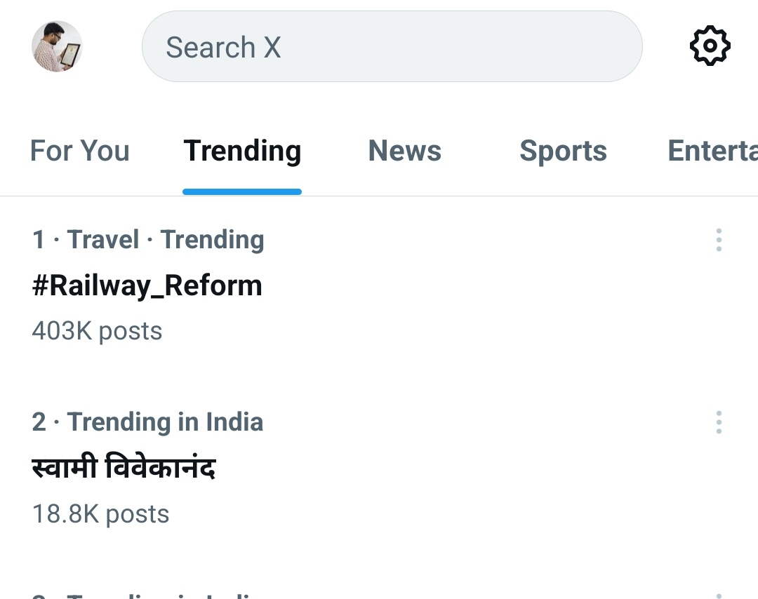 No.1 trending 
मुबारक हो <a href="/RailMinIndia/">Ministry of Railways</a>