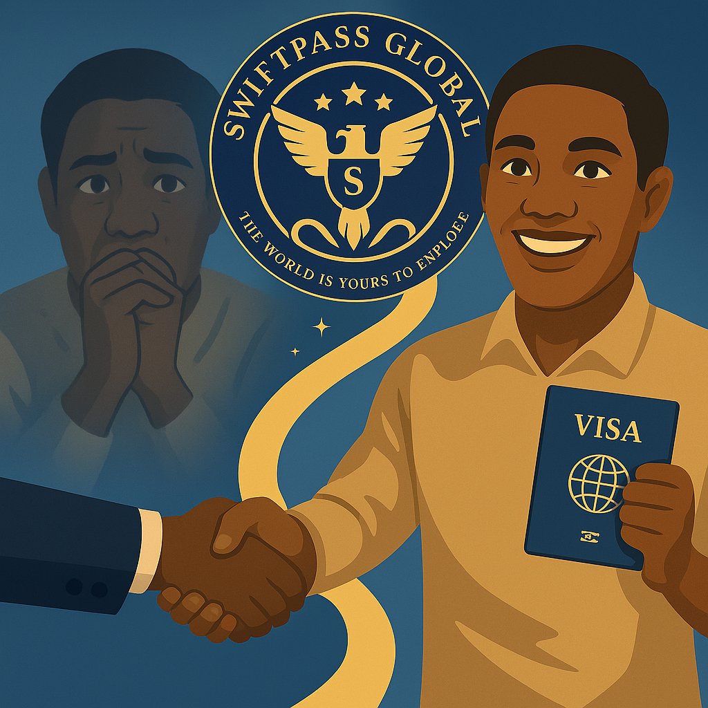 SwiftPassVisa's tweet image. Your #visa is your future!

@SwiftPassVisa is here to turn your fear into confidence! We help you: 🌟 Understand the process 🌟 Perfect your story 🌟 Practice your answers 🌟 Shine with confidence!

🔗swiftpassimmigration.com/crush-your-vis…

#VisaSuccess #SwiftPassGlobal #Kenya #Visa #Explore