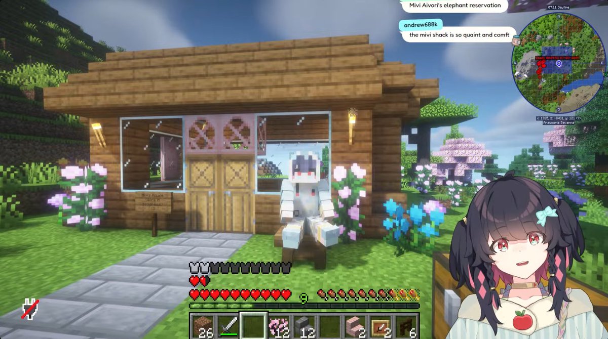 WeebModeDru's tweet photo. The Mivi Cottage is coming along nicely on the VSMP 2 server!
#mivilive https://t.co/In4beufcyt