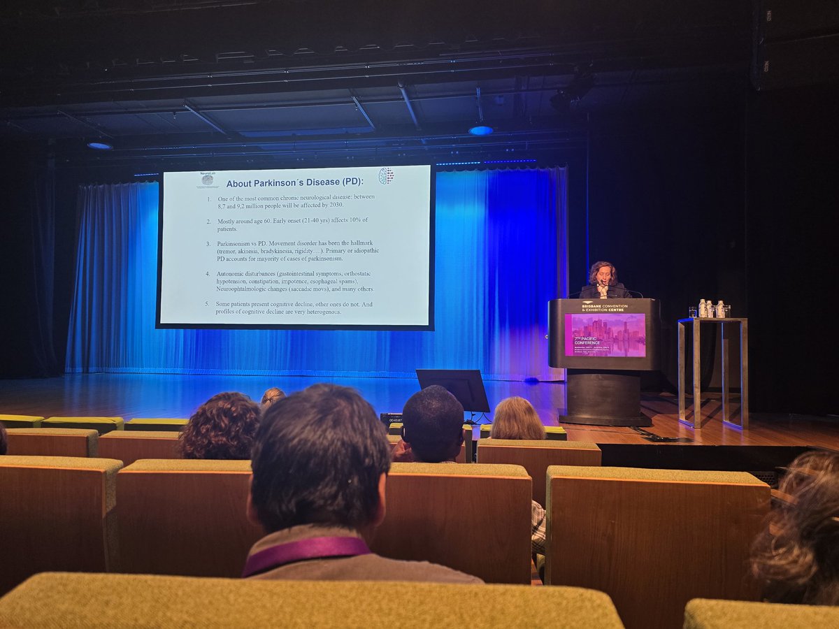 <a href="/INSneuro/">INS</a> President Natalia Ojeda del Pozo discuss #parkinsonsdisease  and #cognition in her presidential address. #INS2025inBrisbane
#neuropsychTwitter #neuropsychology #neuroscience