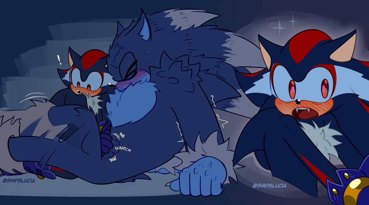ShipsLucia's tweet photo. Are you a puppy or what? #Sonadow #Shadonic #Werehog #Vampire
.
.
.
There's a hitty-bitty more of this comic yet😅 https://t.co/wGxpnvi92K