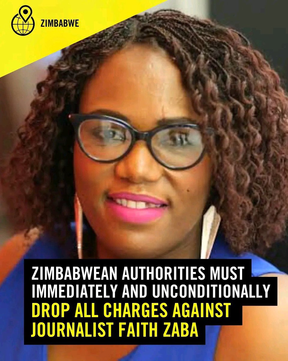 The regime must stop criminalising journalism!
#FreeFaithZaba