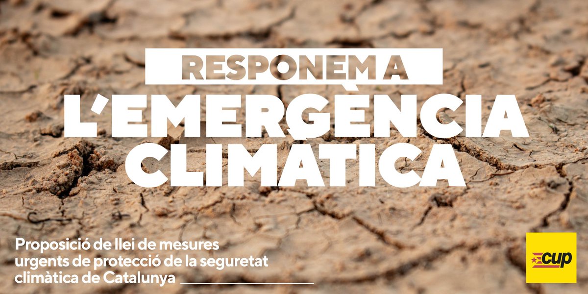 ✅️ El ple del <a href="/parlamentcat/">Parlament de Catalunya</a> de Catalunya tomba les esmenes negacionistes de l'extrema dreta i permet que la Proposta de Llei de mesures urgents de protecció de la seguretat climàtica cup.cat/wp-content/upl…