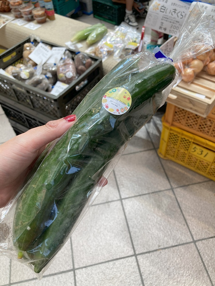 MinatomiraiNow's tweet image. 🌽3日間限定「神奈川マルシェ』開催中🍅
とれたての野菜やくだもの、クラフトコーラやビールなど地元の名産品が揃ってます🤩
キュウリ🥒もこんなに大きくてびっくり❣
笑顔が素敵なお兄さんが美味しい食べ方を説明してくれました😁
📅~7/6(日)
🥝ランドマークプラザ1F(横浜ランドマークタワー)