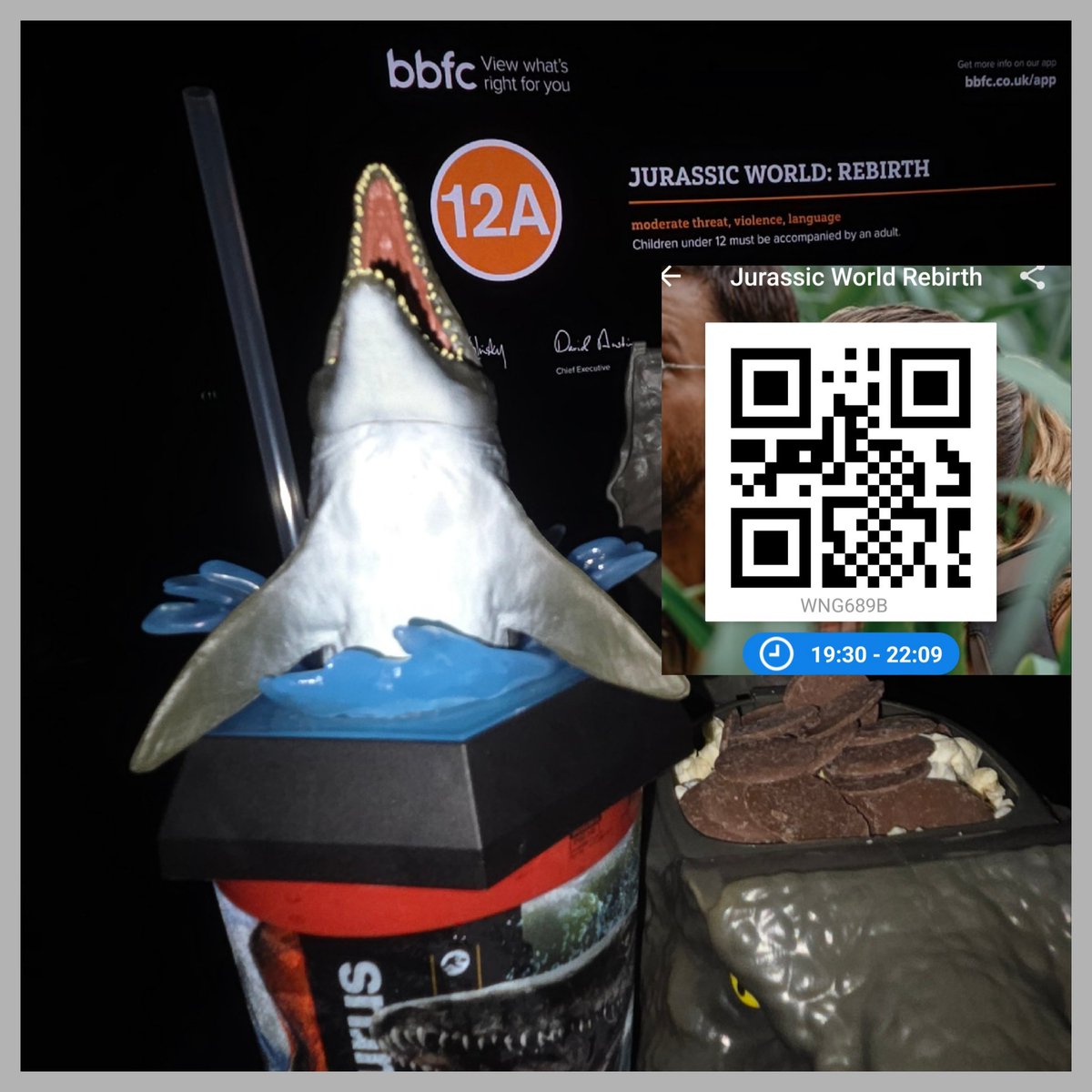 CraigTCFC3's tweet photo. Went To @ODEONCinemas On Thursday 3rd July 2025 In The Evening Saw Jurassic World Rebirth3️⃣🥤🍿🦕 🦖 🐲 Really Enjoyed The Movie #CRAIG3 #Film #Movie #OdeonCinemas #Limitless #MyLimitless #Cup #Popcorn #Prehistoric #Collectors #Combo #JurassicWorldRebirth https://t.co/JBWlFTEl36