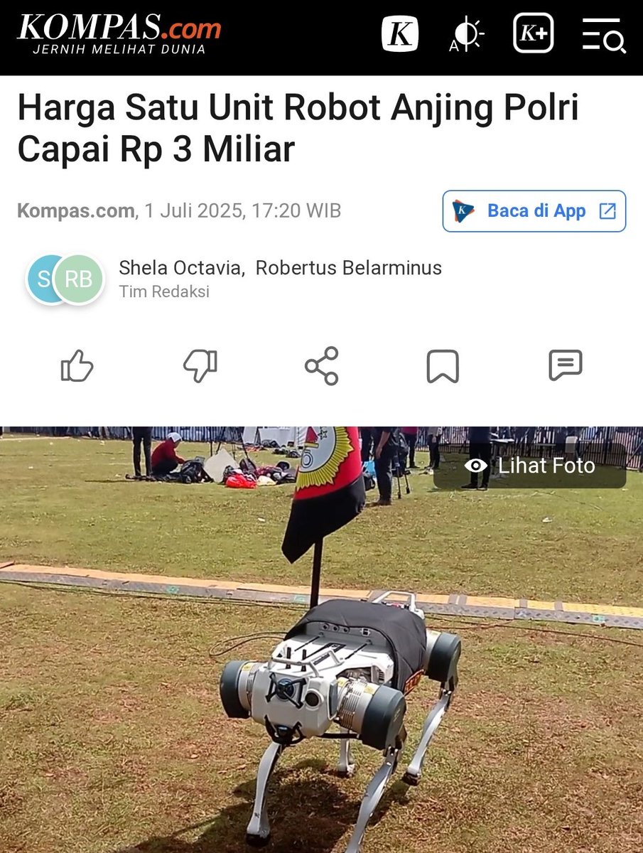 bobby_risakotta's tweet photo. Gimana kita mau percaya sama penegak hukum dan janji2 kejar koruptor sampai ke antartika kalau yg beginian aja di mark up nya gila2an oleh penegak hukum itu sendiri

Bener anggarannya segitu Bapak2 ?

Cc @prabowo @ListyoSigitP @DPR_RI @KPK_RI @KejaksaanRI @DivHumas_Polri https://t.co/EmWwPCX76e