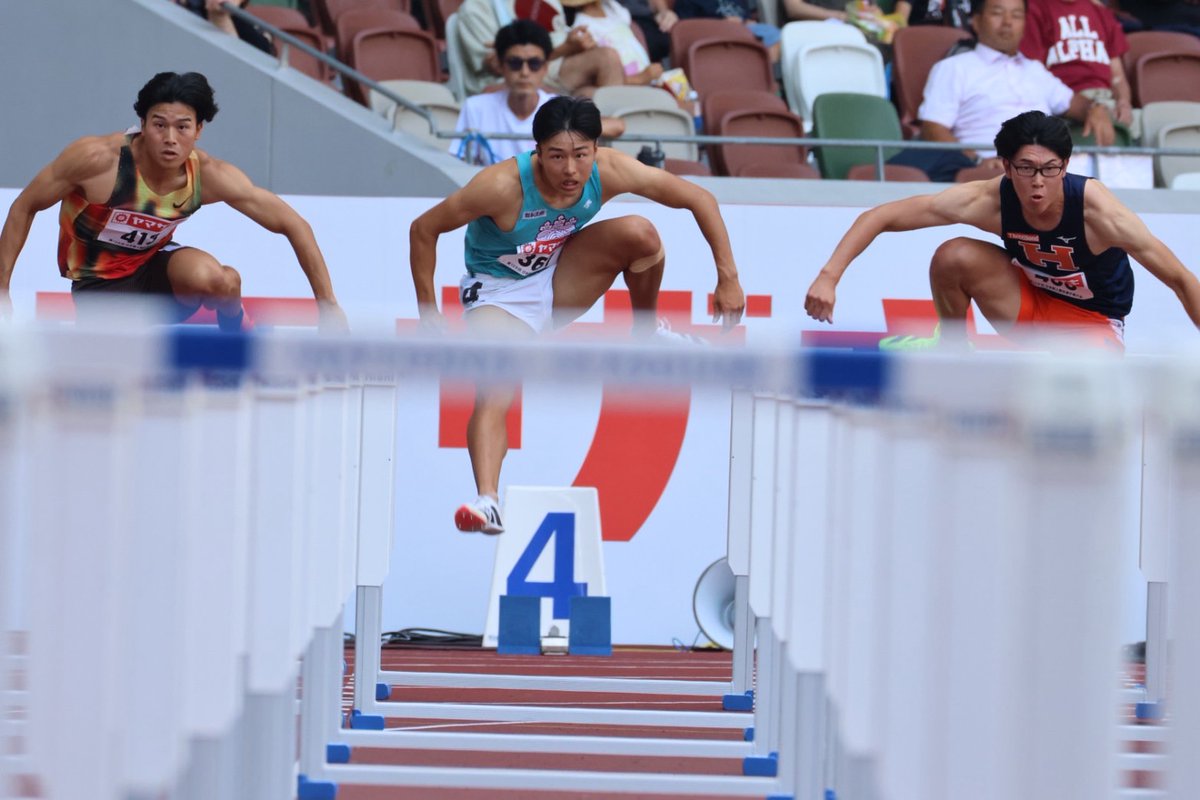 日本選手権】 📸男子110mハードル予選3組✨ ＼ 1着 #泉谷駿介（住友