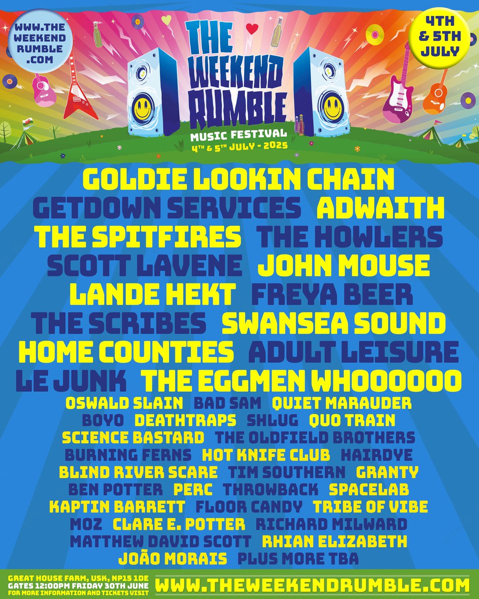 lejunkmusic's tweet photo. 🏴󠁧󠁢󠁷󠁬󠁳󠁿 TODAY @WeekendRumble 🏴󠁧󠁢󠁷󠁬󠁳󠁿

On at 5pm in the main barn https://t.co/KjciIC2WFs