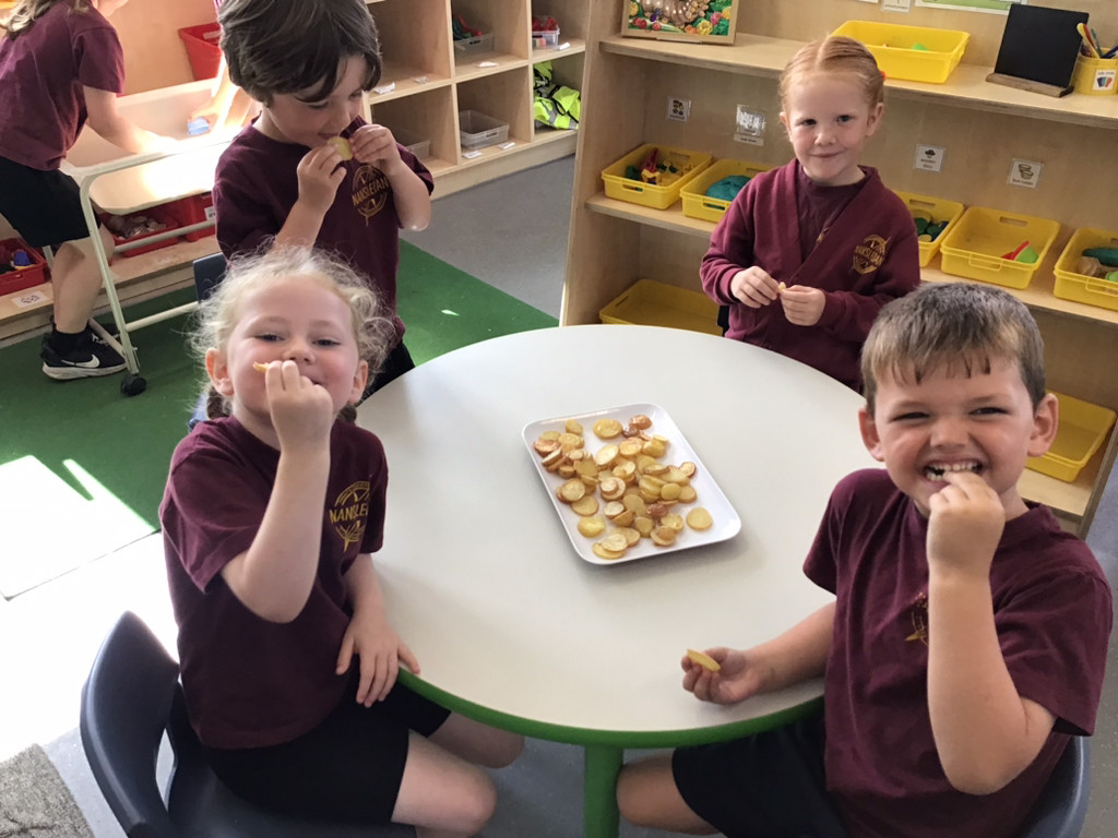 Skol Nansledan (@skolnansledan) on Twitter photo Earlier on in the spring term Shackleton chitted and planted just 6 potatoes. This week we harvested many more and enjoyed some delicious potato slices. Thank you to our school chef, Mr Johnston, for baking them for us. <a href="/gyopotatoes/">Grow Your Own Potatoes</a> #gyop #eyfs #younggardeners Earlier on in the spring term Shackleton chitted and planted just 6 potatoes. This week we harvested many more and enjoyed some delicious potato slices. Thank you to our school chef, Mr Johnston, for baking them for us. <a href="/gyopotatoes/">Grow Your Own Potatoes</a> #gyop #eyfs #younggardeners