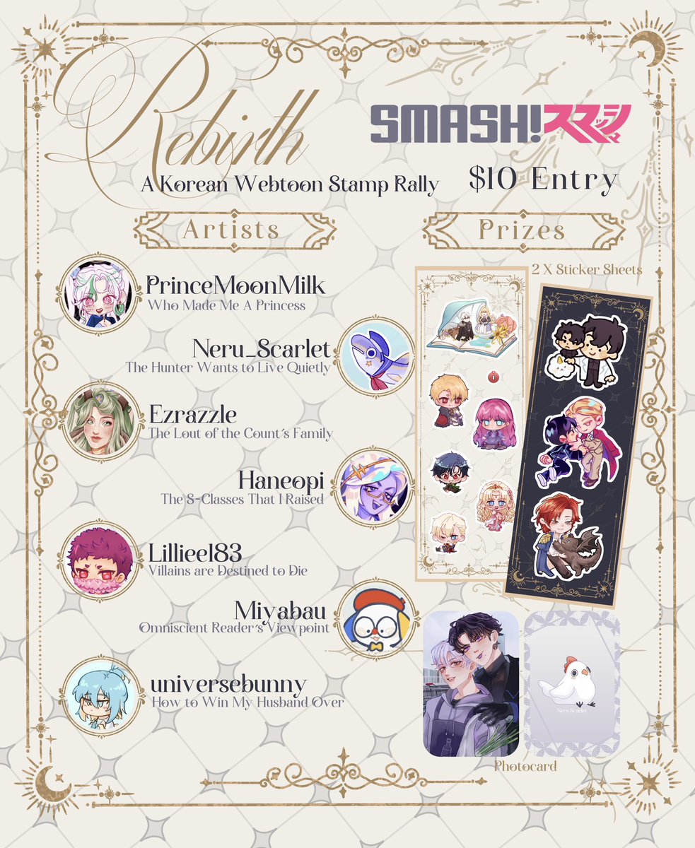 Neru_Scarlet's tweet image. ✨Korean Webtoon Stamp Rally✨
at Smash 11-13 July
If your attending and love Webtoons then come join the fun ^^
