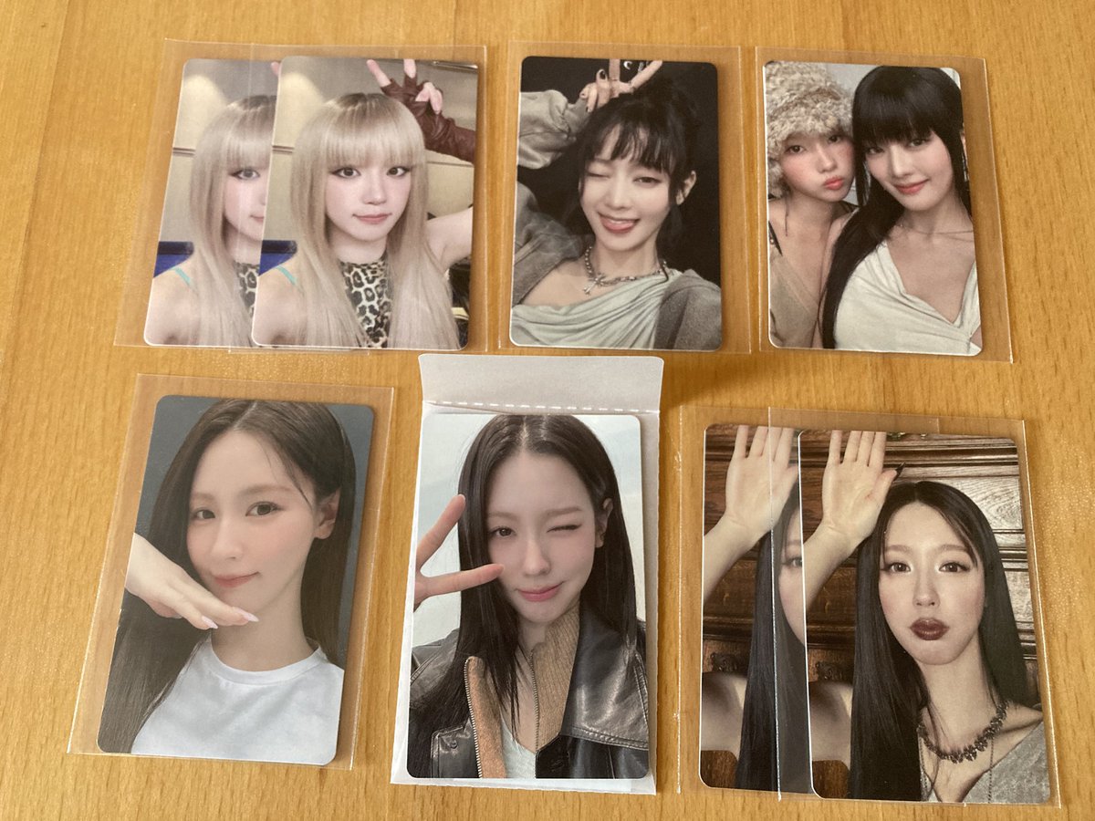 __o0jl's tweet photo. I-dle idle アイドゥル トレカ we are 
popup minini タワレコ 特典 

譲) 画像一枚目のミヨン、ミンニ、ソヨン、ウギ
求)画像二枚目💖シュファ

異種交換〇
郵送、または7/19手渡しでの交換可能です。
お気軽にお声がけください。 https://t.co/YVtkhXW4Sy
