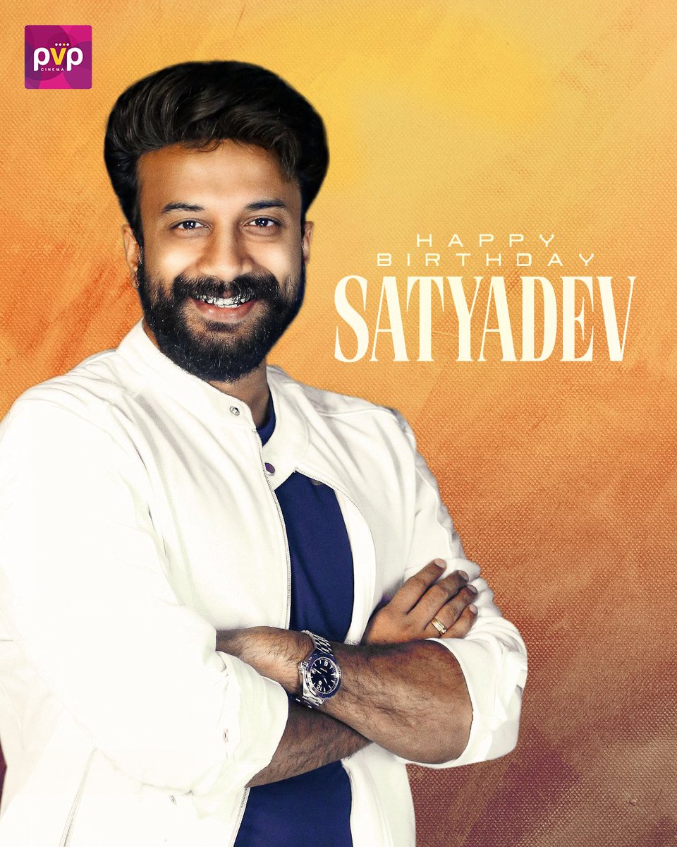 Here’s wishing <a href="/ActorSatyaDev/">Satya Dev</a> a wonderful birthday! 🎊

May your journey ahead be filled with powerful characters and heartfelt success. ✨

#HappyBirthdaySatyaDev