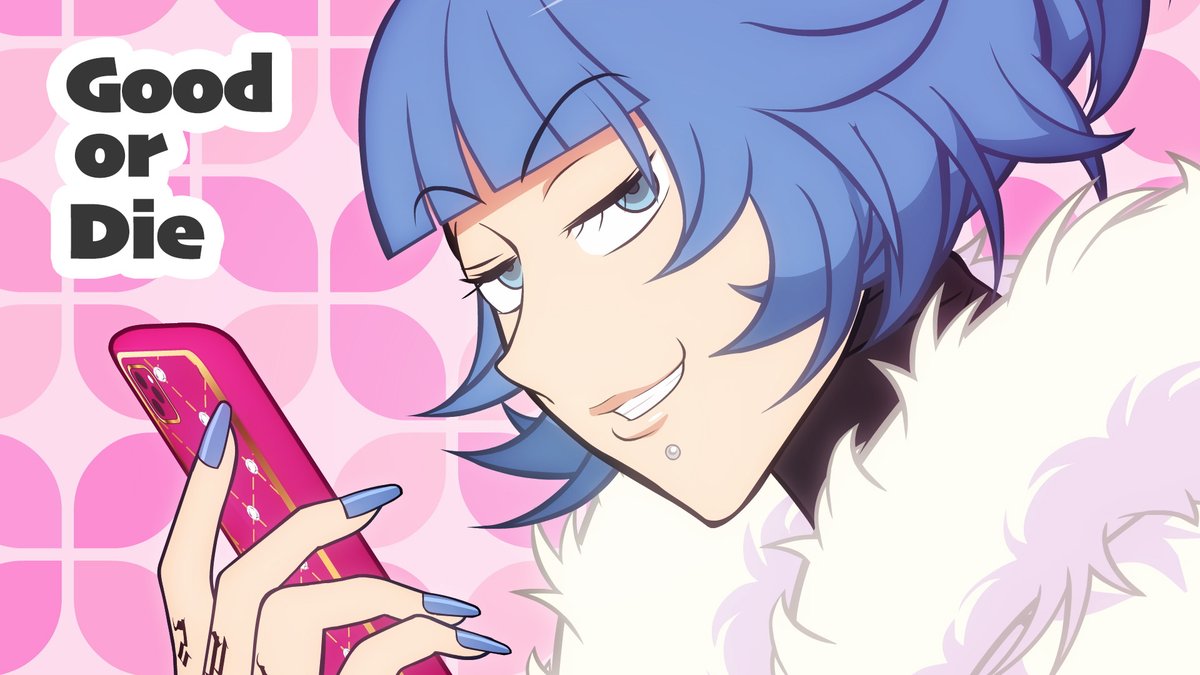 ミオ ラスソン解禁‼️

🎵『Good or Die』
────────⚪︎────
　  ◄ ◄▐▐  ► ► 

作詞・作曲・編曲：#月蝕會議
歌：ミオ(cv #天﨑滉平 )

　見惚れまくれ
　世界一の盛れ具合を🩵

#アニメえぶホス #えぶりでいホスト