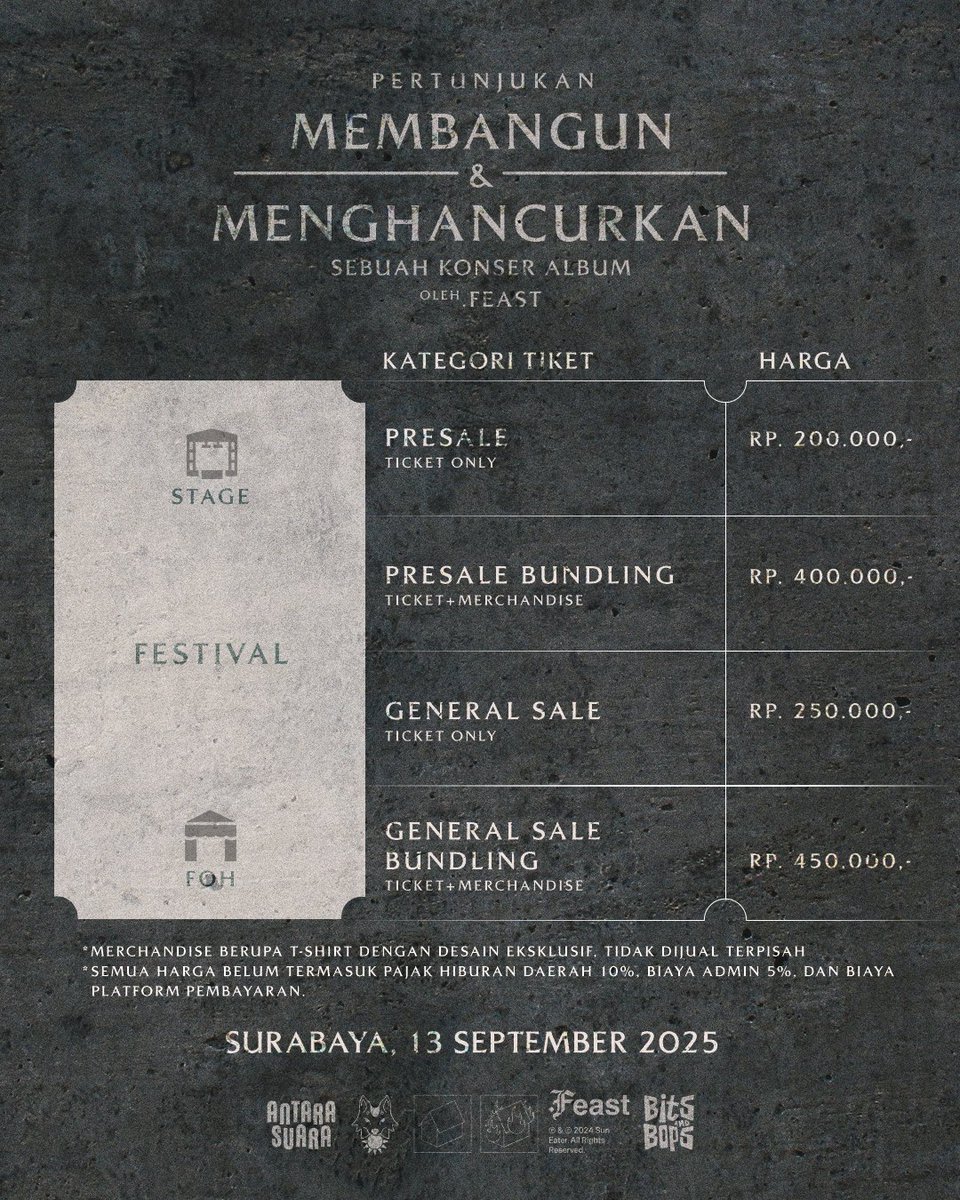 Info: jam 14.00 ini presale dibuka lewat link yg dikirim via email yg terdaftar saat pre-registrasi. Jangan lengah