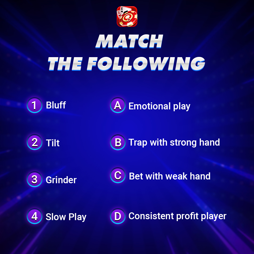 Think you're poker smart? Match 'em up and prove it! 
.
.
#poker #socialgames #usa #chips #pokeronline #fungame #match #following