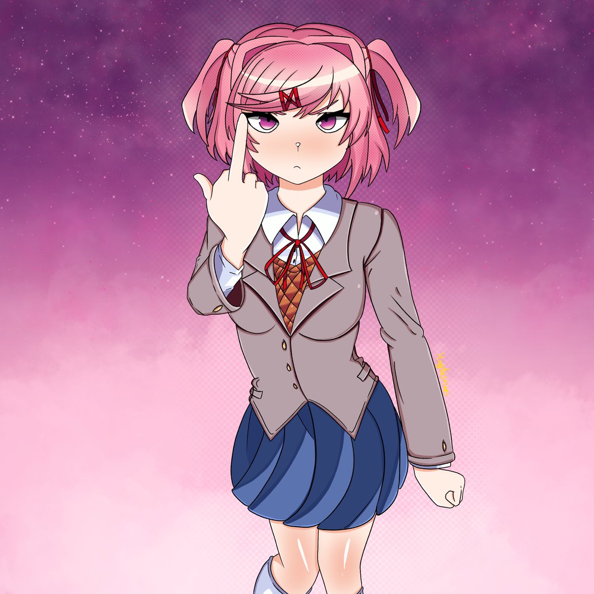 HoginStines's tweet image. Natsuki F you
#ddlc #DokiDokiLiteratureClub #ddlcnatsuki #fanart #DDLCfanart